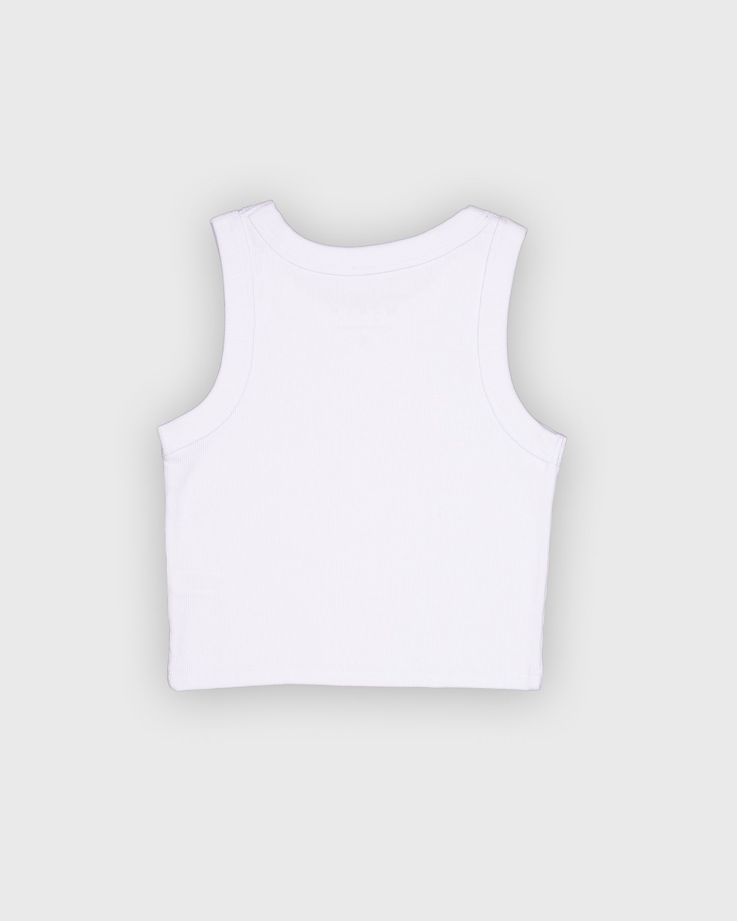 Skelly Basic, A Woman's White Tank (Red Logo)