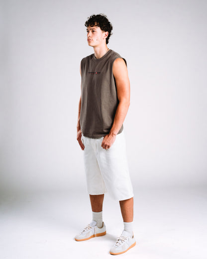 Skelly Basic, A Heavy Faded Grey Tank