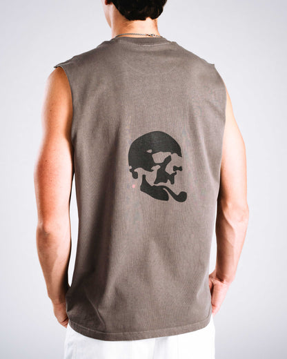 Skelly Basic, A Heavy Faded Grey Tank