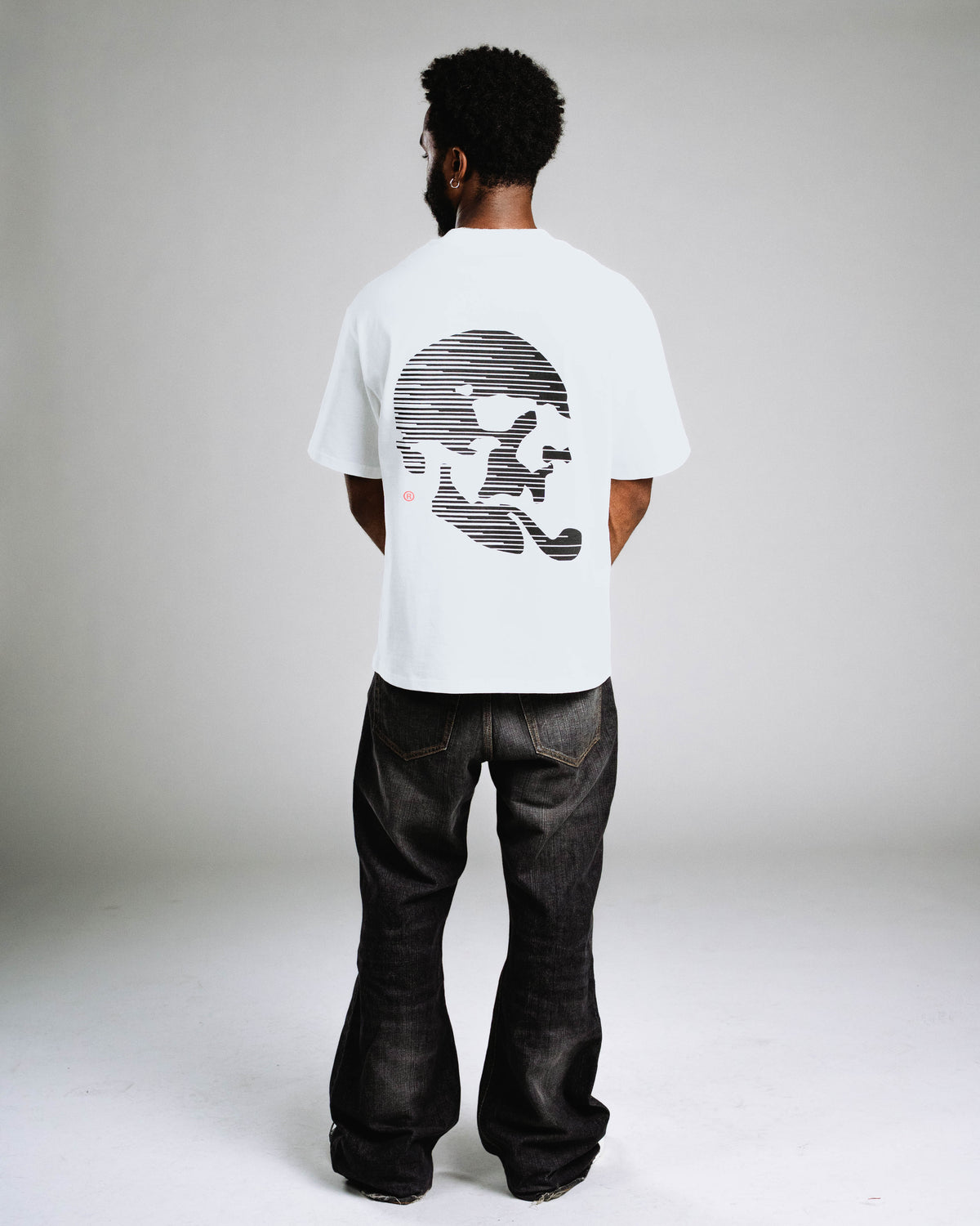 Skelly Basic V2, A Heavy Faded White Tee