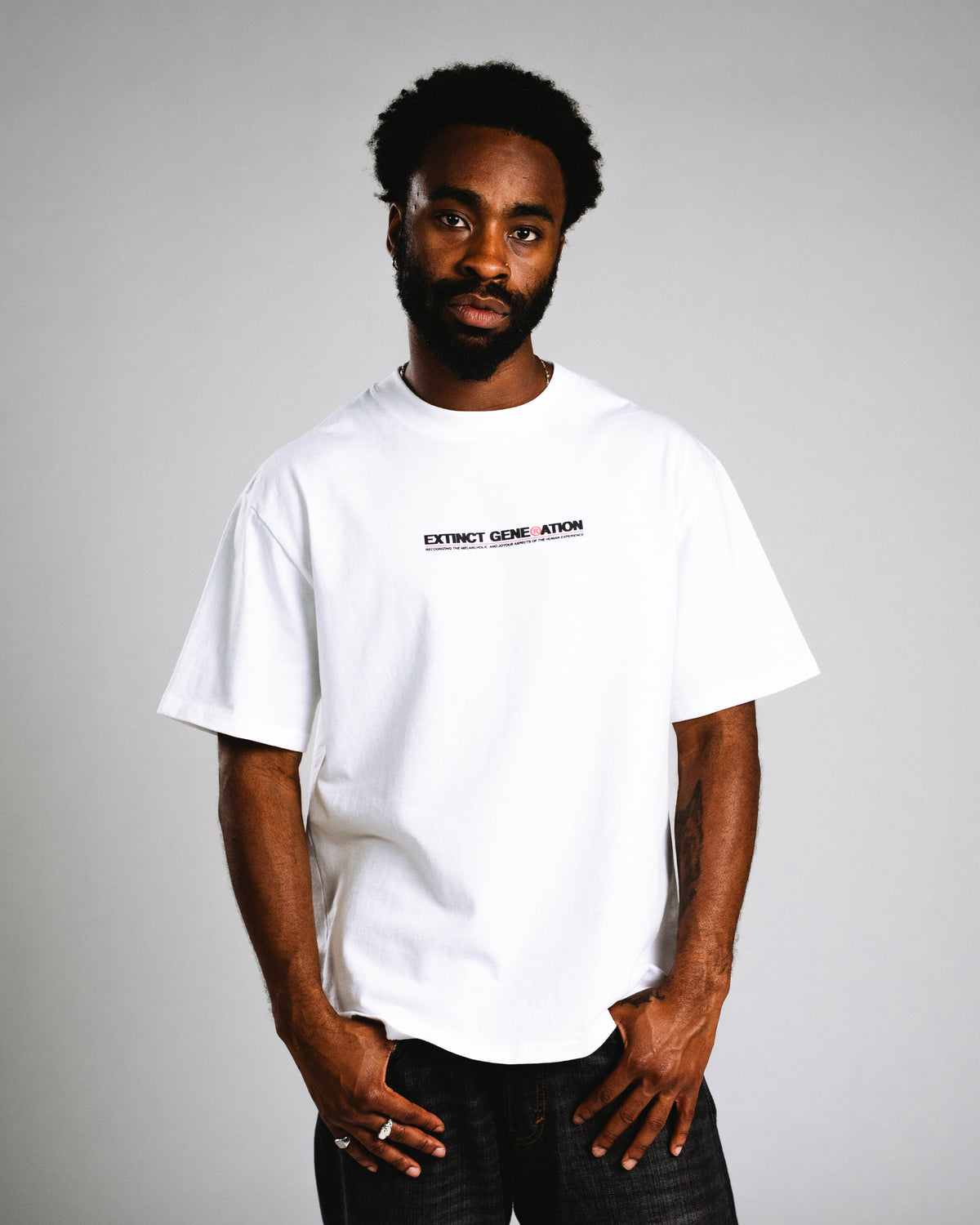 Skelly Basic V2, A Heavy Faded White Tee