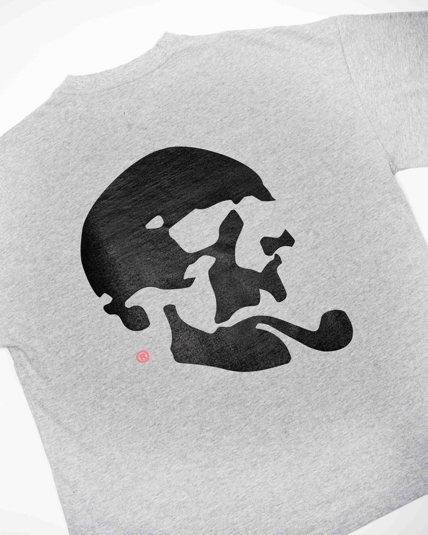 SKELLY BASIC, A GREY TEE