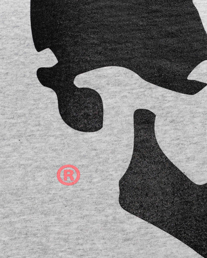 SKELLY BASIC, A GREY TEE