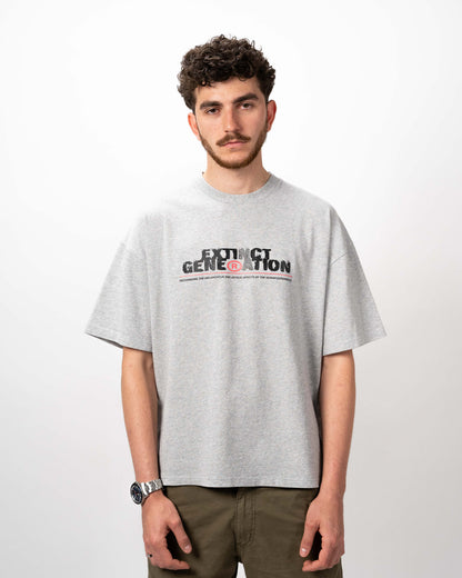 SKELLY BASIC, A GREY TEE