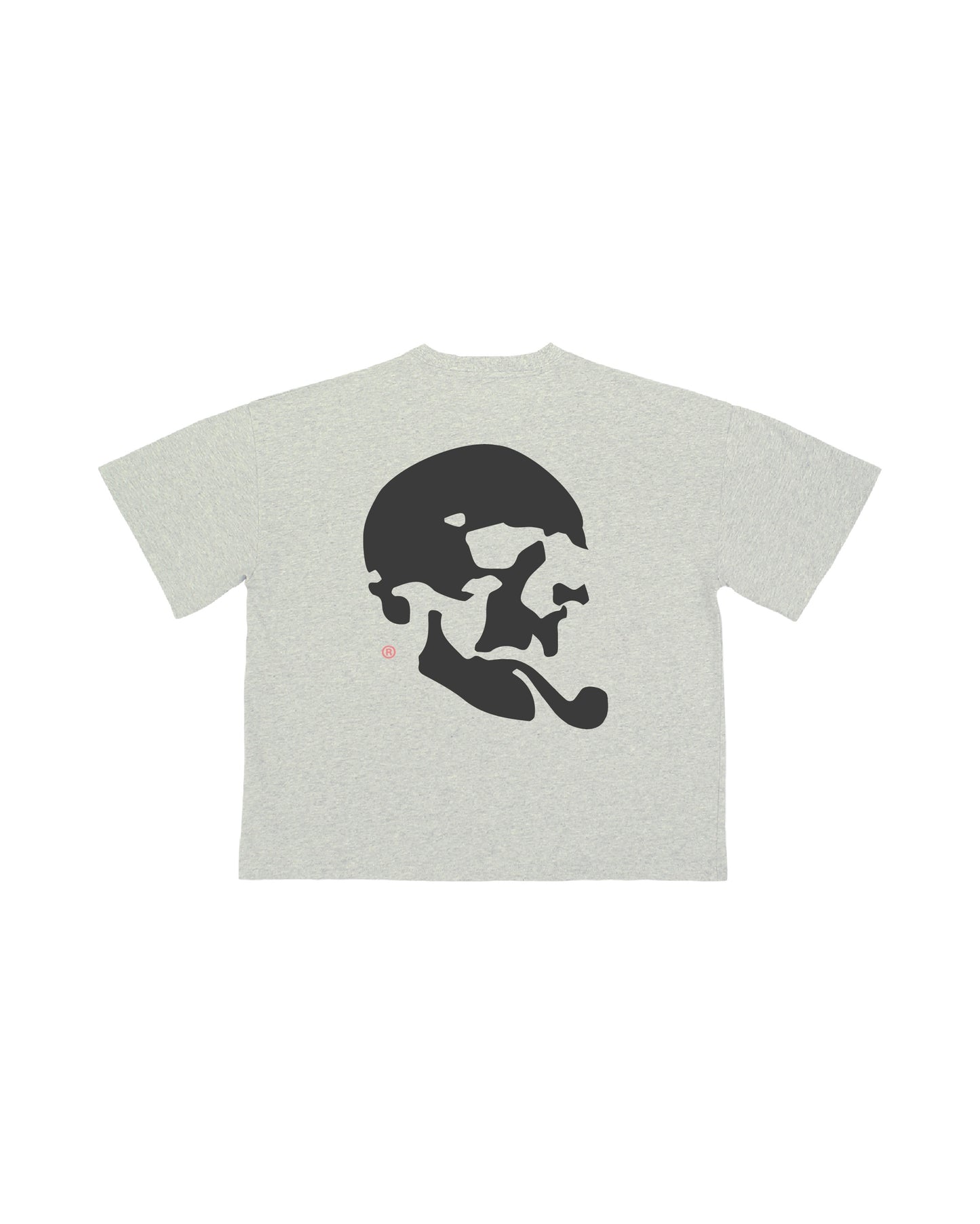 SKELLY BASIC, A GREY TEE