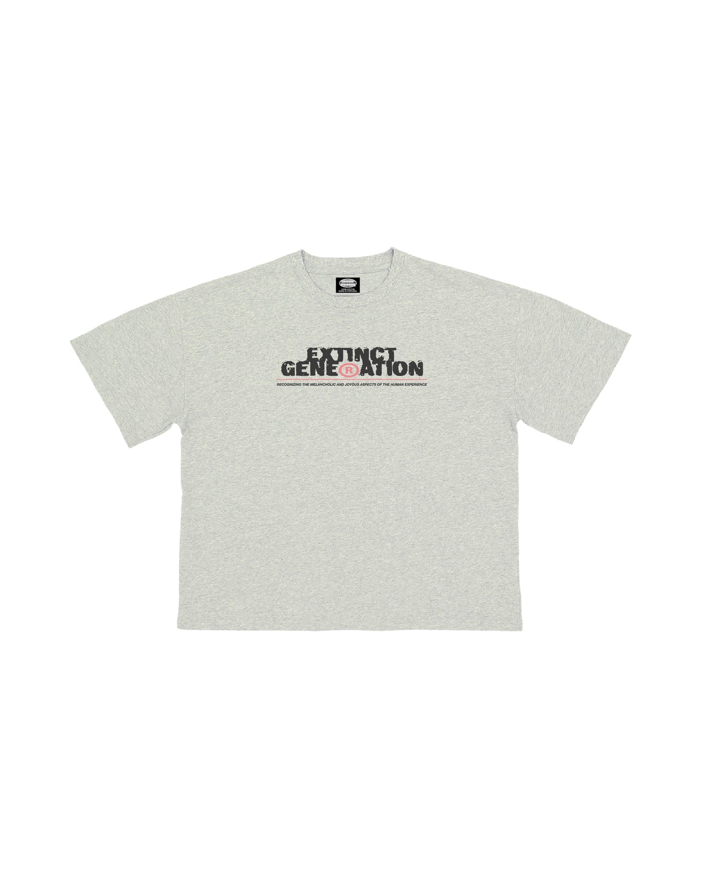 SKELLY BASIC, A GREY TEE