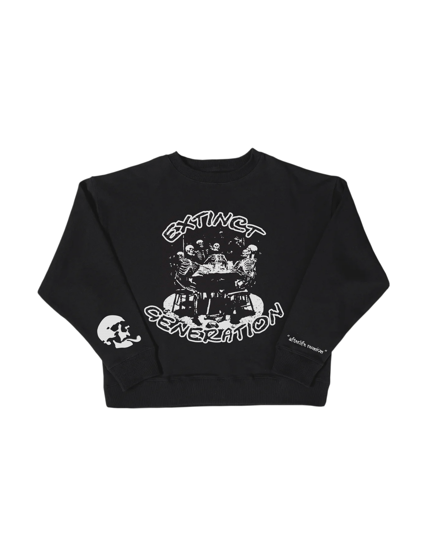 "AFTERLIFE REUNION" A BLACK CREWNECK