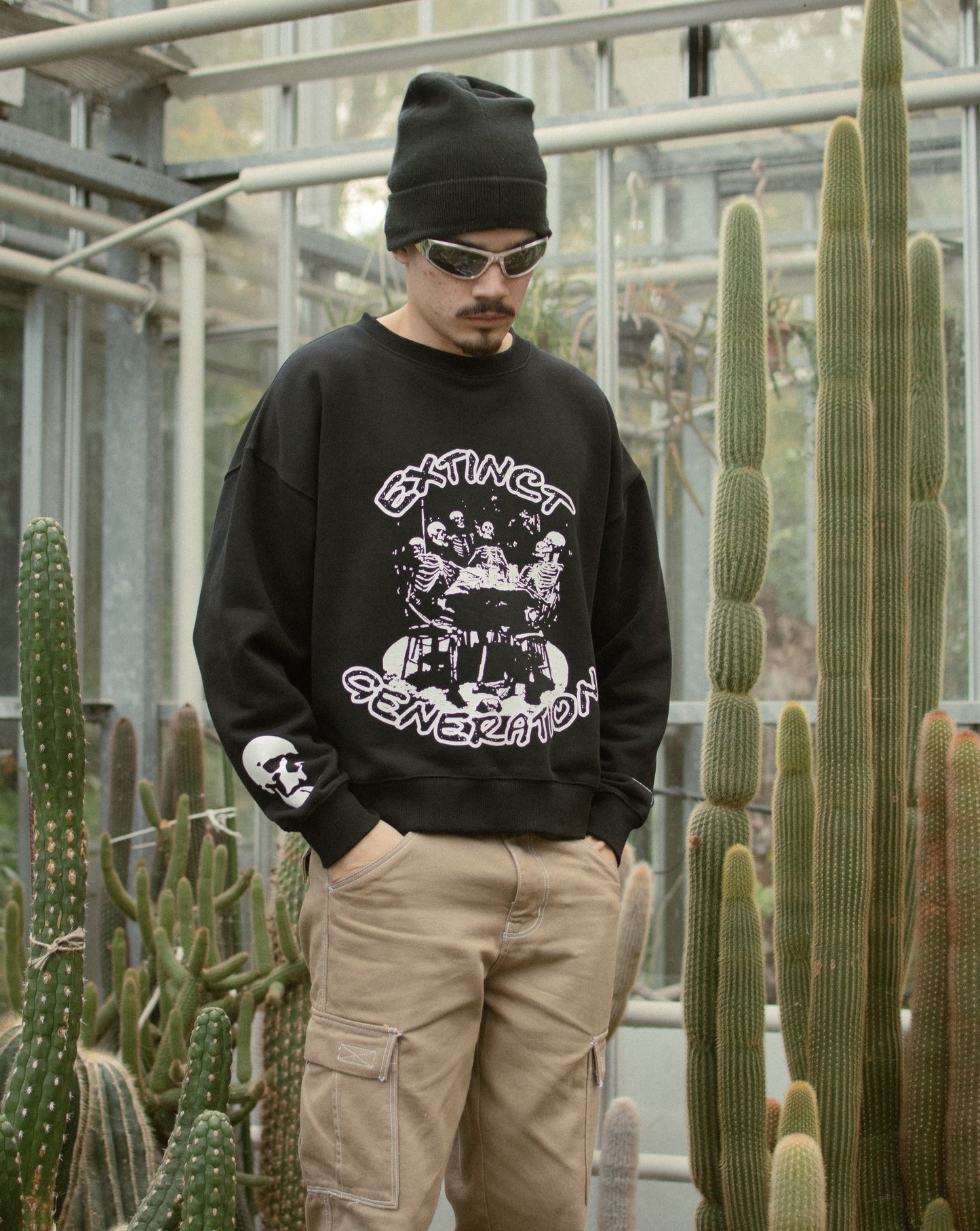 "AFTERLIFE REUNION" A BLACK CREWNECK