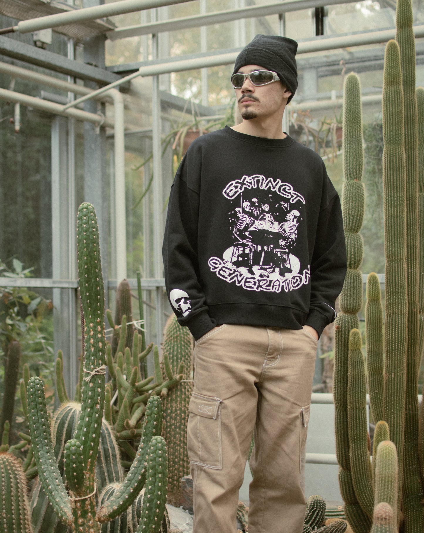 "AFTERLIFE REUNION" A BLACK CREWNECK